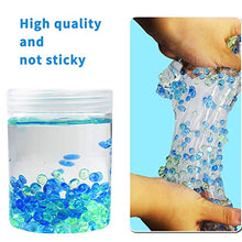 Carica l'immagine nel visualizzatore di Gallery, Swallowzy Crystal Slime Putty with Fishbowl Beads, 200ml Green+Light Blue - Ilgrandebazar