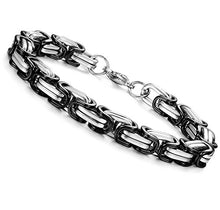 Carica l'immagine nel visualizzatore di Gallery, Sailimue Gioielli in Acciaio Inossidabile 8MM Collana Bracciale Set per Uomo...