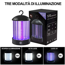 Carica l'immagine nel visualizzatore di Gallery, QcoQce Zanzariera Elettrica USB Ricaricabile, IP66 Impermeabile UV BK006-B
