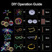 Carica l'immagine nel visualizzatore di Gallery, AYAOQIANG 200 Barre Luminose per Party,Braccialetti Fluorescenti Luminosi... - Ilgrandebazar