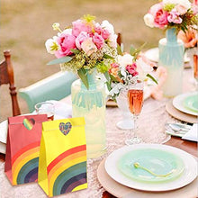 Carica l'immagine nel visualizzatore di Gallery, 48 Pezzi Sacchetto Regalo Arcobaleno, Borsa per Feste di Compleanno in Carta...