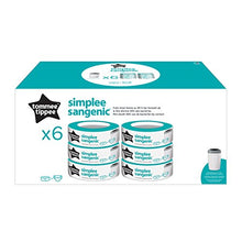 Carica l'immagine nel visualizzatore di Gallery, Tommee Tippee Simplee Sangenic Ricarica x 6, solo per 6 Pezzi, Bianco - Ilgrandebazar