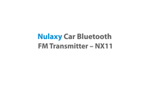 Carica l'immagine nel visualizzatore di Gallery, Nulaxy Trasmettitore FM Bluetooth V5.0-7 LED Controluce Wireless Nero