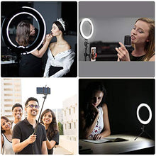 Carica l'immagine nel visualizzatore di Gallery, BLOOMWIN Luce ad Anello LED, 8" Ring Light Dimmerabile con Bastone Selfie...