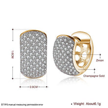 Carica l'immagine nel visualizzatore di Gallery, Orecchini a cerchio larghi e piccoli per donne e ragazze, in oro 14 K, con...