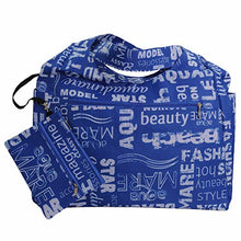 Carica l'immagine nel visualizzatore di Gallery, Aqua Di Mare Borsa Tonda Stampata Nero M, Royal Blue