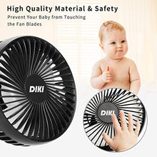 Carica l'immagine nel visualizzatore di Gallery, DIKI Ventilatore Auto, USB Ventola per Auto A 3 velocità Ventola...