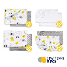Carica l'immagine nel visualizzatore di Gallery, FlyIdeas Lenzuola Next2Me Set MAXI 8 pz 83x50cm | 2 50x83 cm, Giallo