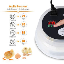 Carica l'immagine nel visualizzatore di Gallery, Amzdeal Incubatrice Automatica per 9/12 Uova Controllo Automatico di... - Ilgrandebazar