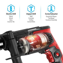 Carica l'immagine nel visualizzatore di Gallery, Trapano elettrico, Meterk 850w 3000 RPM a Percussione, martello e... - Ilgrandebazar