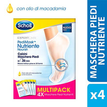 Carica l'immagine nel visualizzatore di Gallery, Scholl Pedimask Maschera Piedi Nutriente con Olio di Macadamia, 4 Paia di...