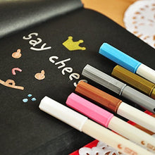Carica l'immagine nel visualizzatore di Gallery, Pennarelli Metallici, Beurpo Set Di 10 Penne Metallici Marker bianco - Ilgrandebazar