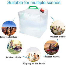 Carica l'immagine nel visualizzatore di Gallery, BESTZY 10L + 20l Sacchetto di Acqua Pieghevole Trasparente Contenitore...