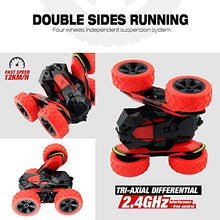 Carica l'immagine nel visualizzatore di Gallery, Macchina Telecomandata, 4WD RC Auto Telecomando 360° Rotazione Rosso