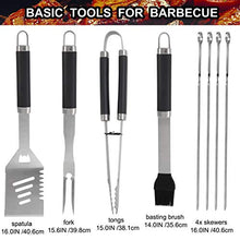 Carica l'immagine nel visualizzatore di Gallery, grilljoy Ensemble Barbecue, 24 pcs Accessori in Acciaio Inox acciaio/inox