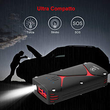 Carica l'immagine nel visualizzatore di Gallery, FLYLINKTECH Avviatore Emergenza per Auto, 1000A 15000mAh Batteria... - Ilgrandebazar