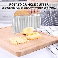 Carica l'immagine nel visualizzatore di Gallery, Coltello Ondulato, Taglia Patate, Lama per Patatine Fritte, per...
