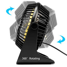 Carica l'immagine nel visualizzatore di Gallery, Omasi Ventilatore Mini USB Ricaricabili Ventilatori Portatile,Rotazione...
