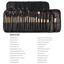 Carica l'immagine nel visualizzatore di Gallery, Pennelli Make Up,Cadrim 24 pezzi Set di pennelli professionali per Madera