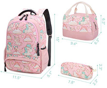 Carica l'immagine nel visualizzatore di Gallery, Zaino Unicorno Zaini Ragazza Bambina Backpack Set per la Scuola 1-rosa
