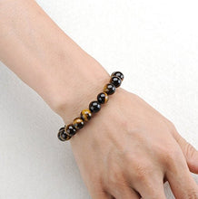 Carica l'immagine nel visualizzatore di Gallery, Occhio di Tigre Bracciale in vera Naturale, Energia Braccialetti Per Uomo... - Ilgrandebazar