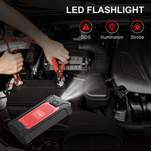 Carica l'immagine nel visualizzatore di Gallery, YABER Avviatore Batteria Auto, 800A 12000mAh Booster Avviamento Auto...