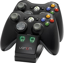 Carica l'immagine nel visualizzatore di Gallery, Venom Twin Charging Station Doppio Caricabatterie per Xbox 360, Con 2 x...