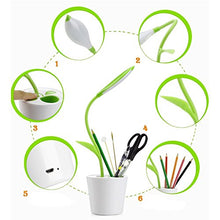 Carica l'immagine nel visualizzatore di Gallery, Lampada da Scrivania e Tavola VADIV, con Porta USB Sapling, Green - Ilgrandebazar