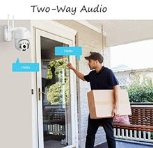 Carica l'immagine nel visualizzatore di Gallery, Ptz Camera Wifi Videocamera IP Esterno Senza Fili, 1080P Telecamera di...
