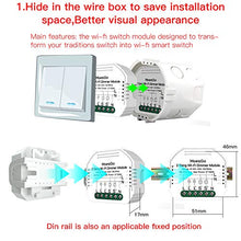 Carica l'immagine nel visualizzatore di Gallery, MoesGo Mini 2 Gang Modulo smart WiFi fai da te per interruttori, modello...