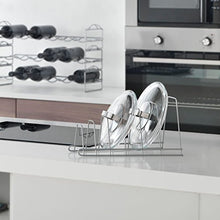 Carica l'immagine nel visualizzatore di Gallery, Metaltex Cricket Porta coperchi a 6 posti - (361006) Grigio Metallizzato - Ilgrandebazar