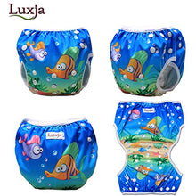 Carica l'immagine nel visualizzatore di Gallery, Luxja Riutilizzabile Pannolini da nuoto (Confezione 2), Balene + pesci - Ilgrandebazar