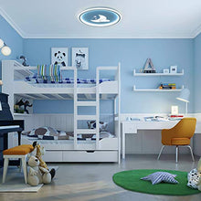 Carica l'immagine nel visualizzatore di Gallery, Plafoniera Led Moderna Dimmerabile con Telecomando, Lampada Soffitto 36W Blu