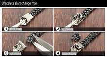 Carica l'immagine nel visualizzatore di Gallery, Jstyle Gioielli Bracciali Cuoio del'acciaio Inossidabile da Uomo Lunghezza... - Ilgrandebazar