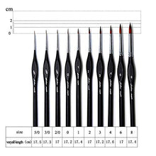 Carica l'immagine nel visualizzatore di Gallery, Pennelli Acquerello,Set Pittura Per Acquerello Olio e Nail Art,10...