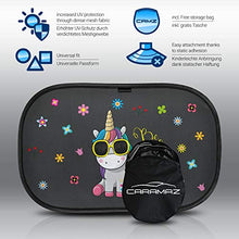 Carica l'immagine nel visualizzatore di Gallery, Tendine parasole auto bambini unicorno extra scuro - Nero con - Ilgrandebazar