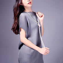 Carica l'immagine nel visualizzatore di Gallery, Merdia Elegante collana da donna con perle artificiali, ideale indossare... - Ilgrandebazar