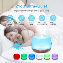 Carica l'immagine nel visualizzatore di Gallery, SmartDevil 500ml Diffusore di Oli Essenziali con Telecomando, Ultrasuoni...
