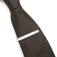 Carica l'immagine nel visualizzatore di Gallery, Set di 3 Fermacravatta 4 CM Uomo Colore Argento, Nero, Oro + Pacco Regalo - Ilgrandebazar