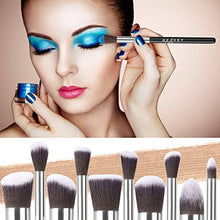 Carica l'immagine nel visualizzatore di Gallery, BEAKEY set di pennelli trucco Premium synthetic Kabuki nero-argento