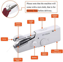 Carica l'immagine nel visualizzatore di Gallery, DUTISON Mini Macchina da Cucire Portatile Handheld Cordless Strumento di... - Ilgrandebazar