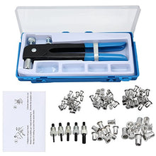 Carica l'immagine nel visualizzatore di Gallery, ESYNiC Kit Rivettatrice Professionale con 86pz Rivetti Blu Con M3-m8 - Ilgrandebazar