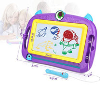 Carica l'immagine nel visualizzatore di Gallery, Peradix Lavagna Magnetica per Bambini - Tavola da Disegno Cancellabile Viola - Ilgrandebazar