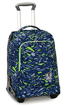 Carica l'immagine nel visualizzatore di Gallery, Trolley Tech Invicta Art, 34 Lt, Blu, 2 in 1 Zaino sganciabile, Scuola &amp;...