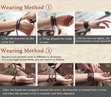 Carica l'immagine nel visualizzatore di Gallery, BESTEEL 3 Pezzi Elastici Buddha Bracciali Collane Stile A, Pietra Lavica Nera - Ilgrandebazar