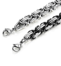 Carica l'immagine nel visualizzatore di Gallery, sailimue 2 Pezzi Gioielli in Acciaio Inossidabile e Bracciale Uomo Donna...