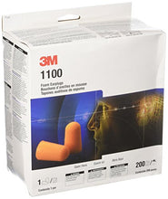 Carica l'immagine nel visualizzatore di Gallery, 3M 1100 - Tappi per orecchie, in schiuma [Classe di 1x200 (200 paia)