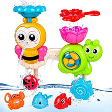 Carica l'immagine nel visualizzatore di Gallery, BBLIKE Giochi Piscina Bambini 5 Pezzi, Bagnetto Neonato con Stazione...
