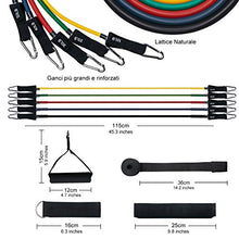 Carica l'immagine nel visualizzatore di Gallery, OMORC Set di Fasce Resistenza - 5 Bande Elastiche in Lattice con...