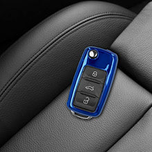 Carica l'immagine nel visualizzatore di Gallery, kwmobile Cover Copri-Chiave Glitter in movimento blu / metallizzato